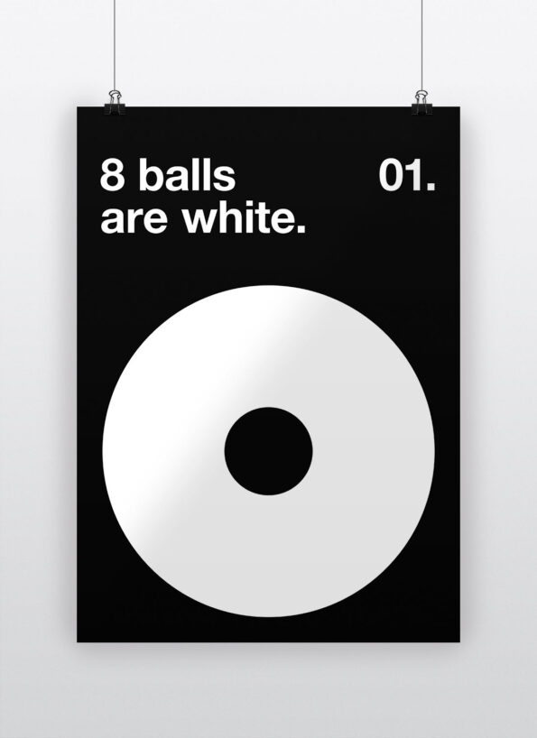 8 balls are white